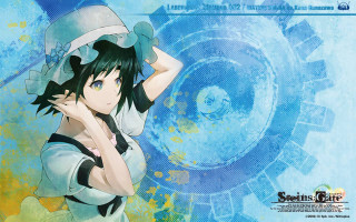 Anime hat blue background rayonism - a blue circle free wallpaper