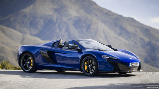 Blue sports car mountain road - a mountain road free wallpaper
