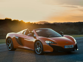Red sports car sunset driving - the horizon behind free wallpaper