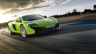 Green sports car race track 10 - a green sports car free wallpaper