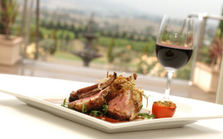 Plate food wine table vineyard - professional food photography free wallpaper for desktop