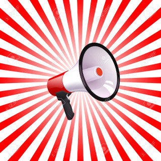Red white megaphone background stock - art informel free wallpaper