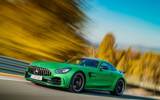 Green mercedes amg gt road - adam szentpétery free wallpaper