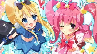 Pink hair anime girls magical - a black hat free wallpaper