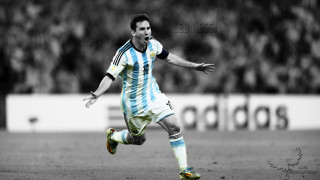 Heroic soccer runner crowd colorized - his hand and a crowd free wallpaper