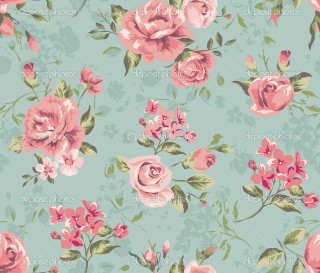 Pink rose floral wallpaper blue - pink rose free wallpaper