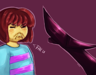 Girl knife bloody drawing artwork - bloody free wallpaper