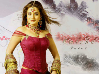 Woman red dress headpiece necklace - lyco art free wallpaper