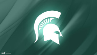 Green white spartan helmet background 2 - a white stripe free wallpaper