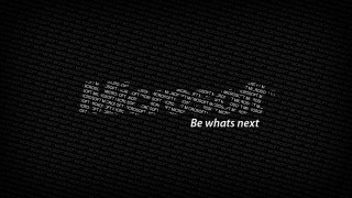 Be whats next black background - a white text free wallpaper
