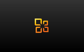 Black orange logo flower side - purism free wallpaper