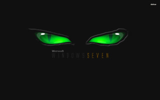 Green glowing eyes black background - green eye free wallpaper