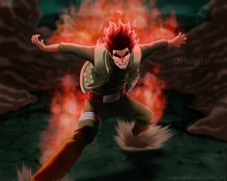 Cartoon character flying fire background - adam manyoki free wallpaper