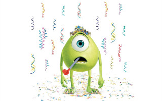 Green monster heart mouth confetti - a green monster free wallpaper