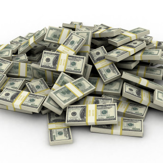 Twenty dollar bills pile white 2 - incoherent free wallpaper