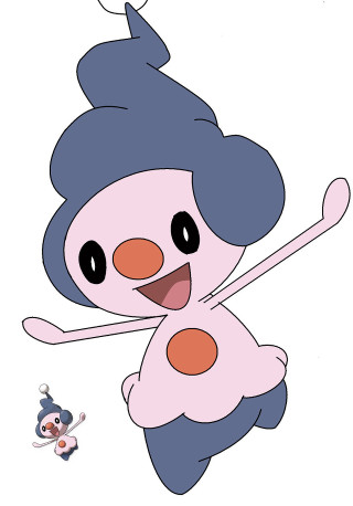 Cartoon penguin blue hair pink - pokemon free wallpaper