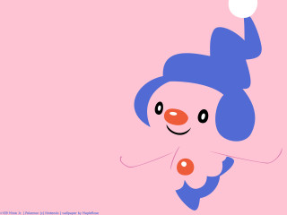 Cartoon blue hair smiling white - color scheme free wallpaper