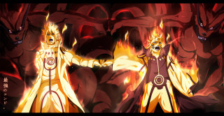 Demonic men fire background text - demonic free wallpaper