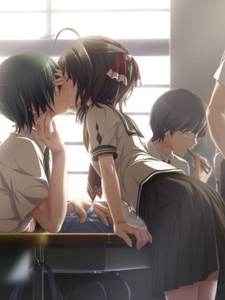 Couple kissing room people window - bálint kiss free wallpaper