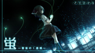 Girl short dress wall lights - a neon background free wallpaper