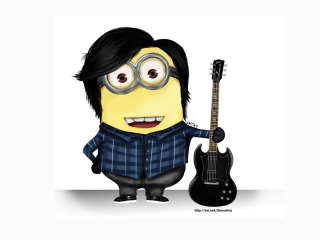 Minion guitar hand guitar - a minion free wallpaper