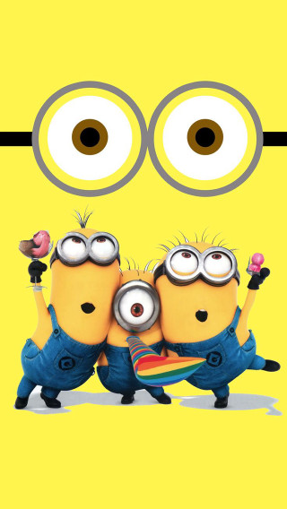 Minions yellow background bird flying - a small bird free wallpaper