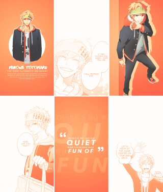 Anime characters man woman fauvism - a series free wallpaper