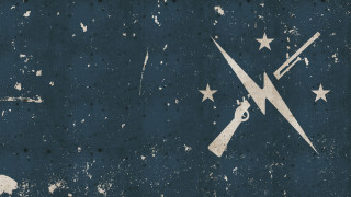 Scissors star blue background gun - science fiction free wallpaper