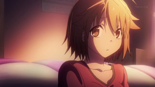 Girl redshirt browneyes shorthair blurry - ufotable free wallpaper