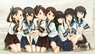 Girls school uniforms holding hands 2 - school uniform free wallpaper