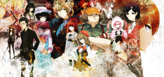 Anime characters red orange background - a background free wallpaper