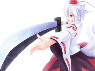 Anime character holding sword blade - tail free wallpaper