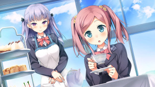 Anime girls table food plate - a plate of food free wallpaper