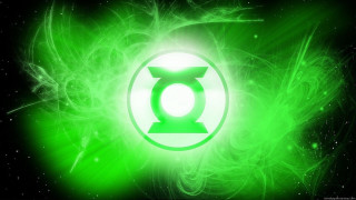 Green lantern logo stars space - a green background free wallpaper