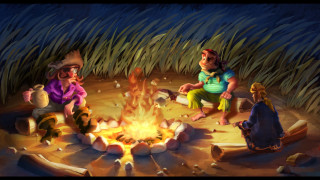 Campfire molten rock embers fire - a campfire free wallpaper