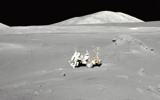 Vehicle moon mountain sky clouds - a vehicle free wallpaper
