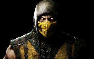 Man yellow black costume mask 2 - unreal engine 5 free wallpaper