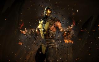 Man costume mask fire hands - out free wallpaper