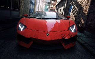Red sports car alley brick - cedric seaut keos masons free wallpaper for desktop
