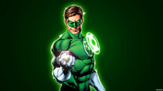 Green lantern man holding ball - a green light free wallpaper