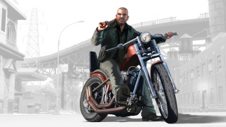 Man motorcycle gun bridge background - a motorcycle free wallpaper for desktop