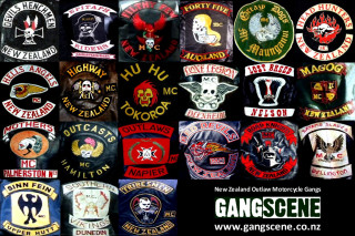 Biker collage patches emblems different - a jigsaw puzzle free wallpaper for desktop