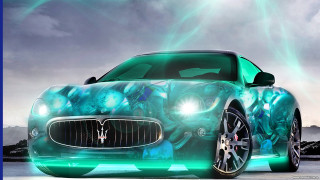 Car green light hood front 2 - the front of it free wallpaper