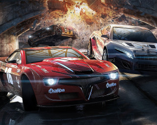 Cars tunnel fireball foreground group - a group of cars free wallpaper