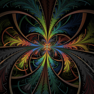 Colorful abstract design black background 3 - free abstract wallpaper