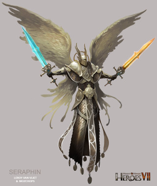 Character wings sword fantasy heroine - a character free wallpaper