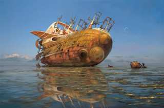 Large ship water boat detailed - darek zabrocki free wallpaper