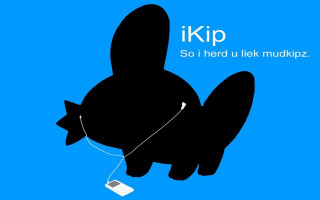 Black cat mouse blue background - chippy free wallpaper