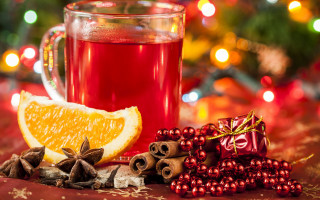Glass tea orange cinnamon christmas - cinnamon free wallpaper
