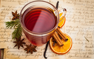 Cup tea cinnamon orange slice - cinnamon free wallpaper